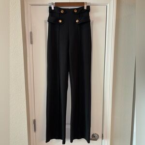 Ultra High Waist Black Wide Leg Pants
